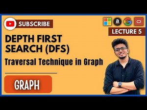 🚀 Graph Tutorial 5 : Depth First Search (DFS) | Connected Graph | Traversal | Data Structures