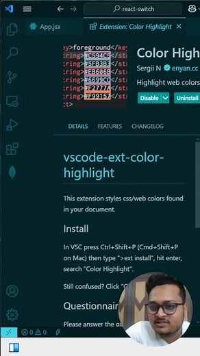 How to Highlight Colors in VS Code | Best Color Highlight Extension for VS Code