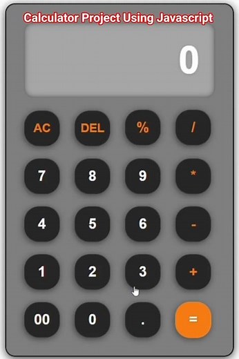 Calculator in JavaScript 🔥 Beginner Project | Full Working #calculator project #javascript project