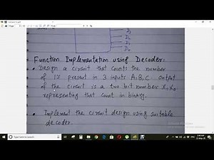 Lecture 15b: Boolean Function Implementation using Decoder