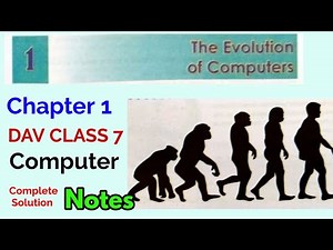 DAV Class 7 Computer Chapter 1 : The Evolution of Computer Full Notes