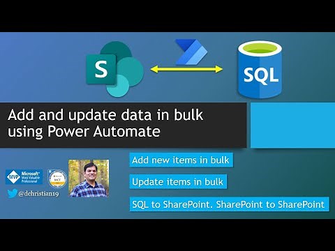 Power Automate: Add and update data in bulk