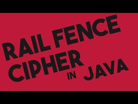 Rail Fence Encryption and Decryption in Java
