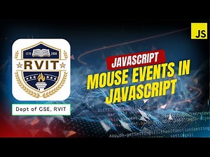 20.Mouse Events in JavaScript by Ashoka Sir | FSD | #RVIT