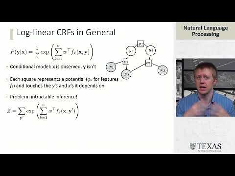 Conditional Random Fields (Natural Language Processing at UT Austin)