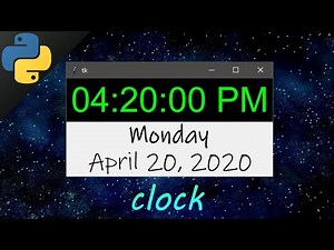 Let's code a CLOCK PROGRAM in python! 🕒