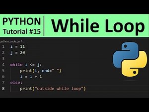Python Tutorial #15 - While Loop in Python Programming