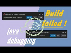 Build faild | Debugger | for java extension | debugging error | solved