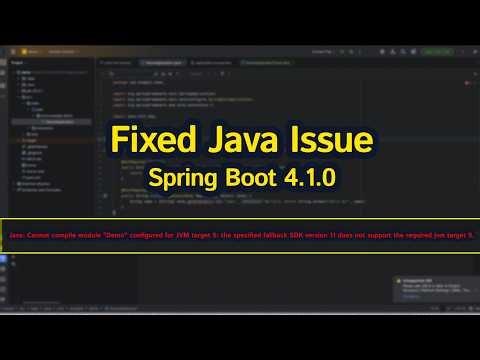 Fixed Java Compile Errors with a Spring Boot module 4.1.0