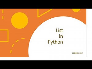 Python list tutorial with adding, removing, updating elements along with list sorting and merging.