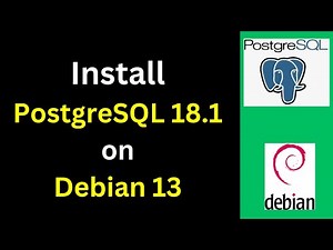 How to Install PostgreSQL 18 1 on Debian Linux 13