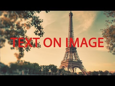 How to write text on image using HTML and CSS