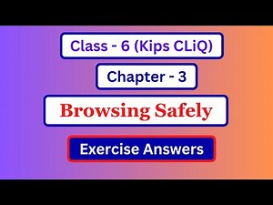 Kips Cliq Computer Class 6 Chapter 3 Question Answer | Class 6 Computer Chapter 3 Exercise Answers