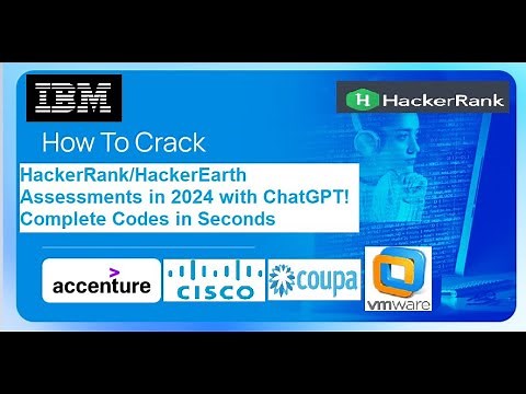 Solve HackerRank/HackerEarth Coding Assessments with ChatGPT! Complete Codes in Seconds by Trick💻