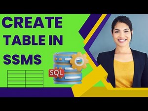 How to Create Table in SQL Server Management Studio | How to create a Table