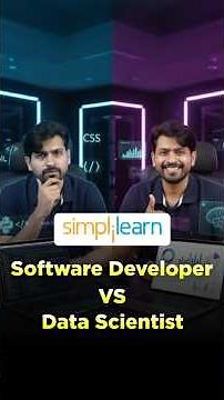 🔥Software Developer vs Data Scientist #shorts #simplilearn