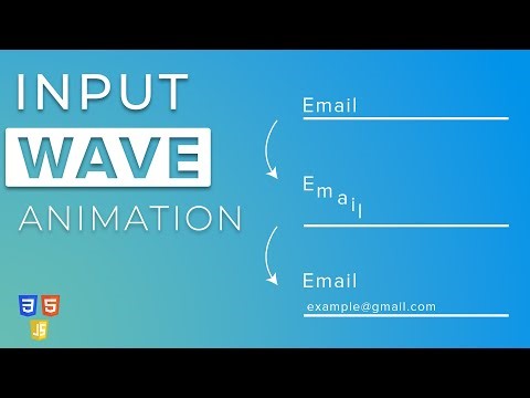 Input Wave Animation using HTML, CSS & JavaScript | Step By Step Tutorial