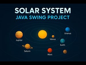 Solar System Animation in Java Swing | Complete GUI Project Tutorial