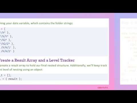 Transform folderstring into a Proper folderstructure in JavaScript