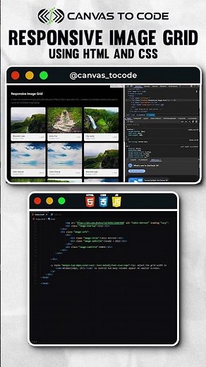 Create a Responsive Image Grid using HTML & CSS | CSS Grid Layout #csstips #htmlcss