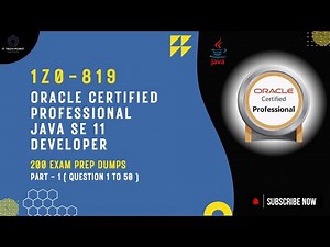 1Z0 819 : Oracle Certified Professional Java SE 11 Developer | Practice Questions Prep | Part 1