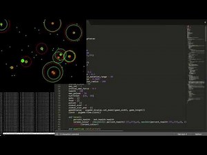 Python Genetic algorithm simulation using steering behaviors and evolution
