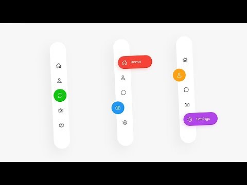 Floating Menu Using Html CSS & Javascript | Navigation Menu with Icon