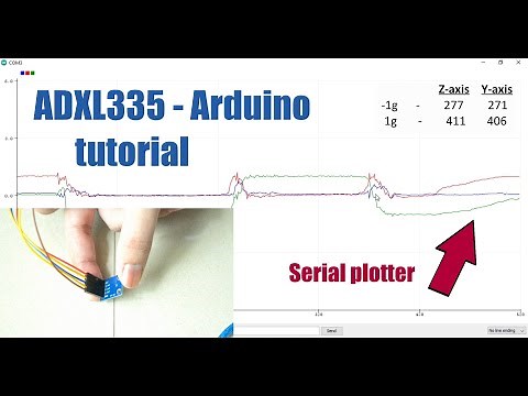 Measuring & Plotting Acceleration values | Arduino - ADXL335 Accelerometer Tutorial