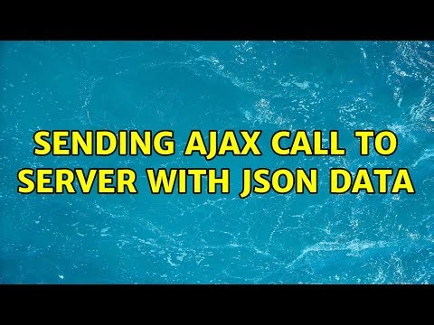 sending ajax call to server with json data