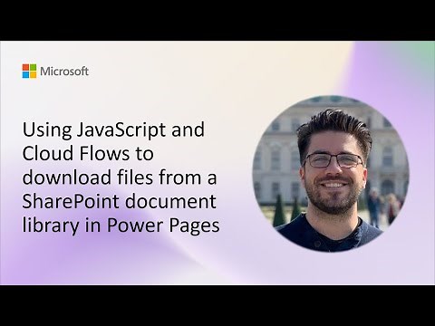 Using JavaScript and Cloud Flows to download files from a SharePoint document library in Power Pages