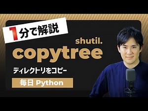 【毎日Python】Pythonでディレクトリをコピーする方法｜shutil.copytree