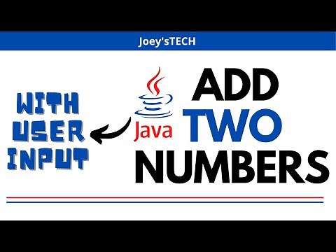 Java Program to Add Two Numbers | With User Input