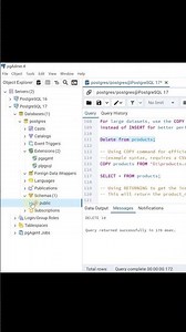 Import CSV File Into Table Efficient Bulk Inserts In PostgreSQL || Best PostgreSQL Tutorial Shorts