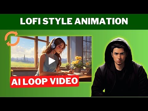 How to Make a Loop Videos with FREE AI Tools | Lofi Animation Generator | Seamless Loop