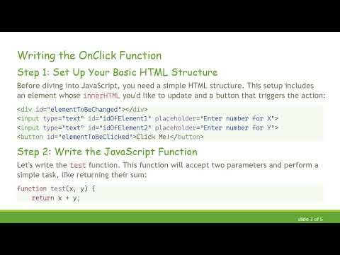 How to Write an onclick Function in JavaScript and Bind It to innerHTML