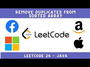 Remove Duplicates from Sorted Array | LeetCode 26 | Java