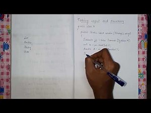 Taking input and Printing | Java