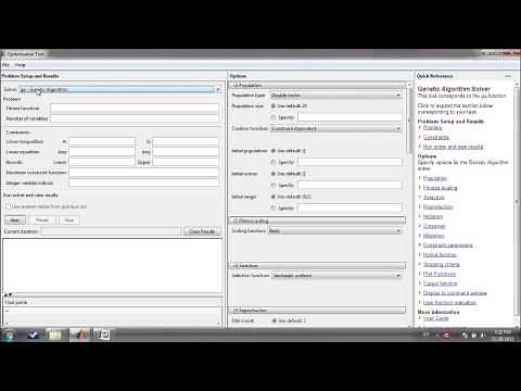 Genetic Algorithm in MATLAB