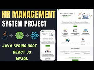 HR Management System Project in Spring Boot, React JS & MySQL | HRMS Java Full Stack Project