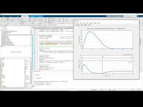 Mass-Spring-Damper MATLAB Design Problem (1/2)