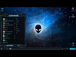 Alienware eclipse blue Windows 7 theme
