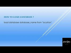 Sybase How to load a database