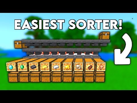 Minecraft EASY Automatic Sorting System 1.21 Tutorial - Auto sorter
