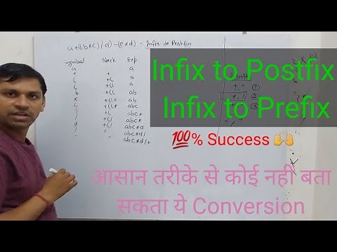 Infix to Postfix Conversion Using Stack | Infix to Prefix Conversion Using Stack | ‪@Omvir_Sir‬
