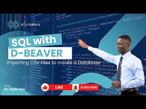 SQL with DBeaver: Creating SQL Database using CSV Files