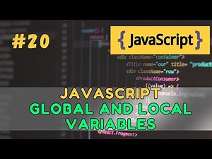 #20 Global vs Local Variables in JavaScript – Scope Explained (2025 Guide)