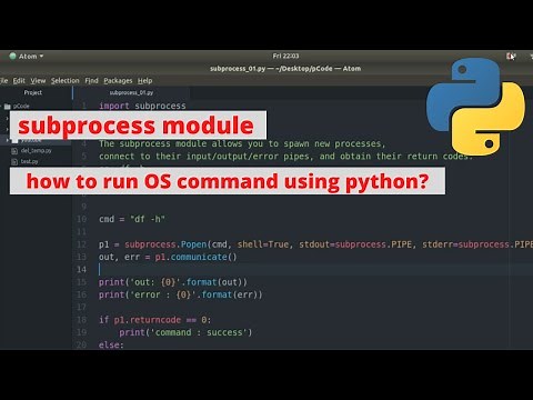 python | subprocess module| subprocess.Popen| run OS command using subprocess