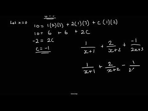 Partial Fractions