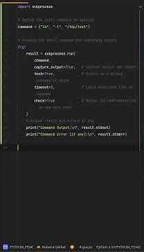 What’s the trick to using subprocess.run? Master subprocess for Running Shell Commands in Python!