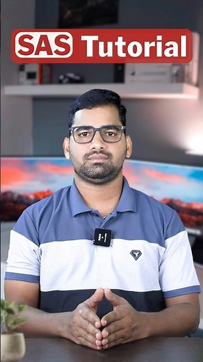 Complete SAS Tutorial in One Minute #learnsas #sastutorial